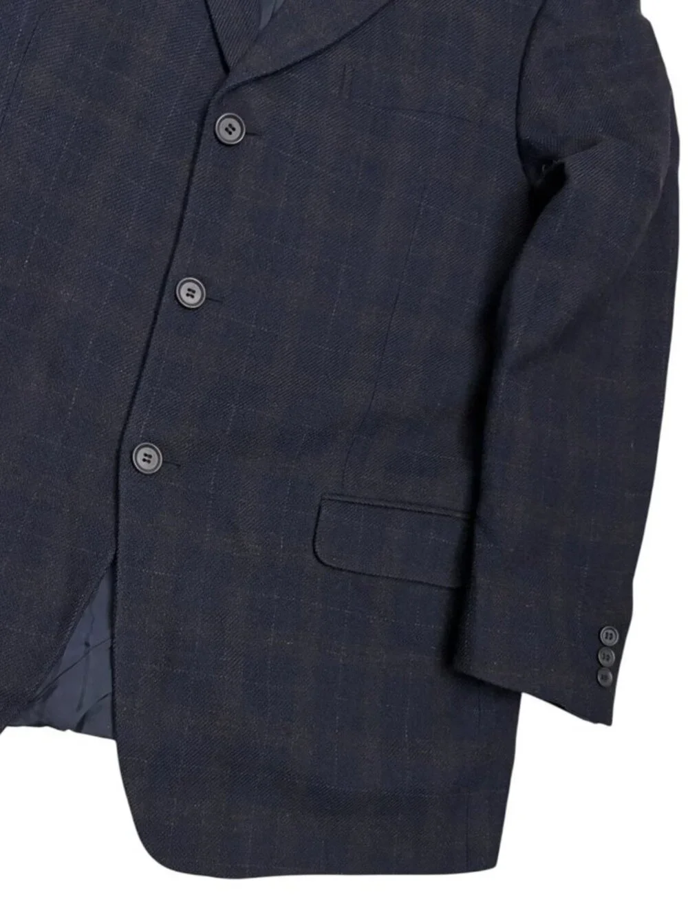 $4000 ZEGNA Luxury Designer Plaid Blue WOOL Business Blazer Jacket Mens 44R